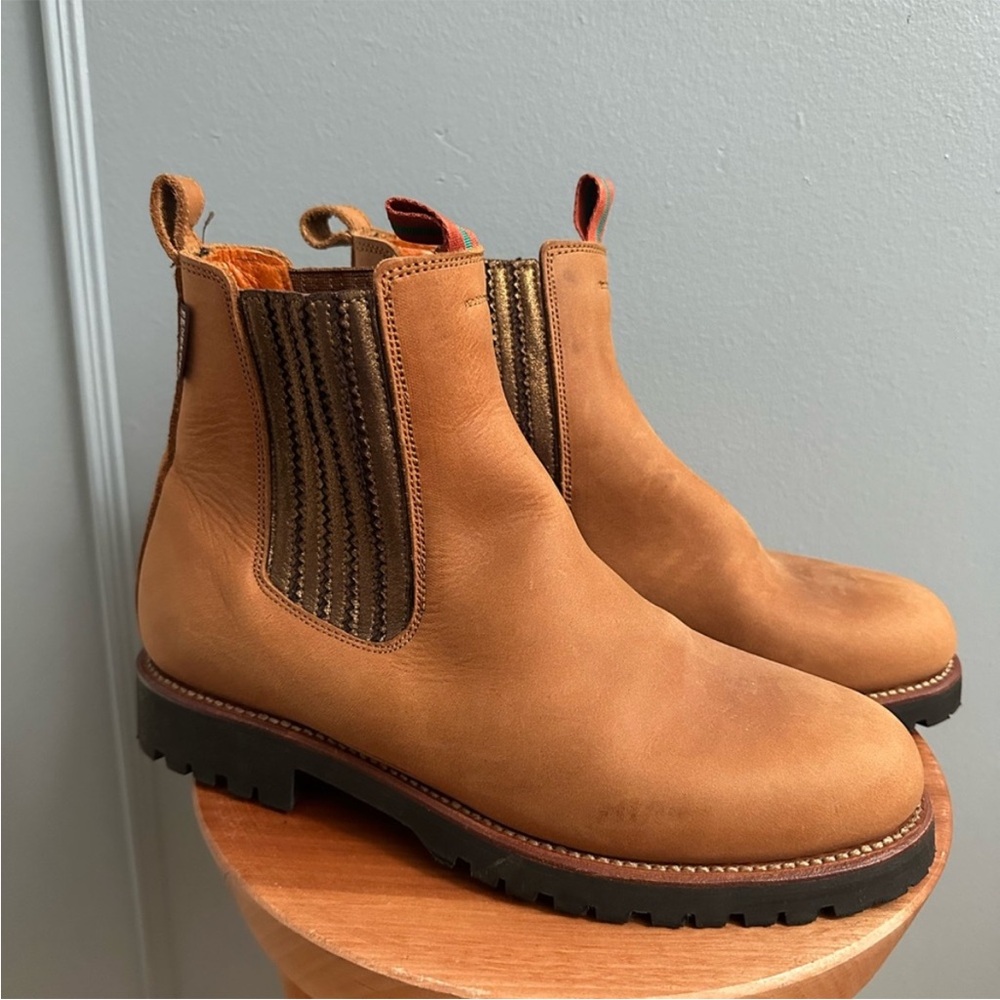 Penelope Chilvers Brown Leather Ankle Boots